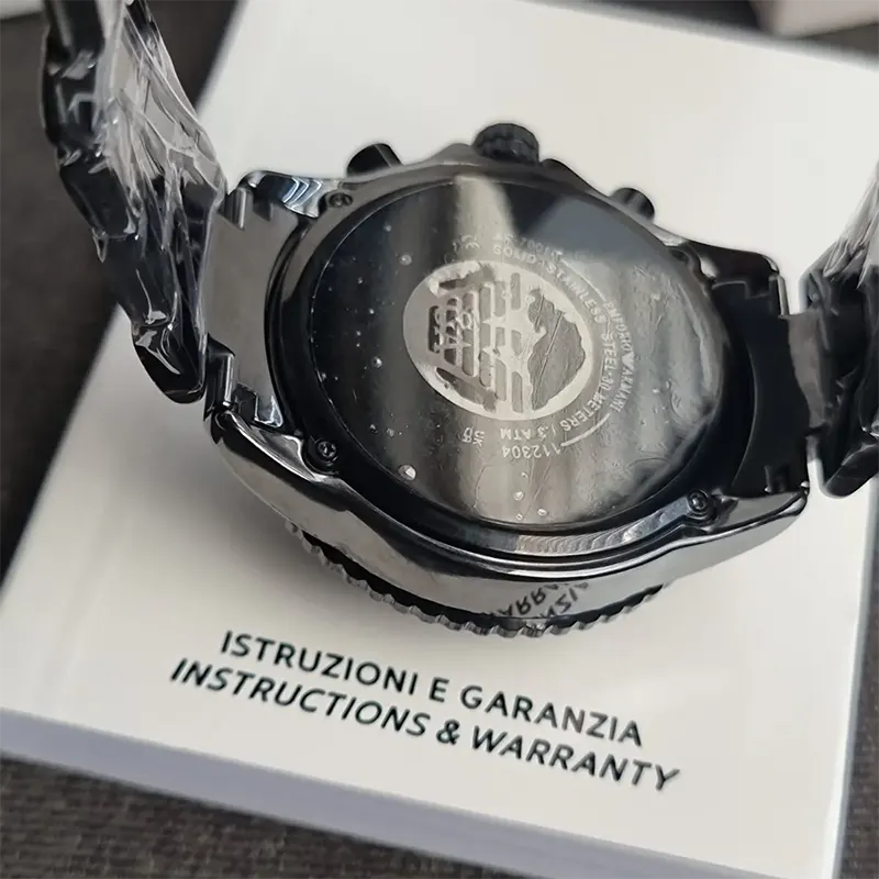 Emporio Armani World Explorer Black Dial Men's Watch- AR70010